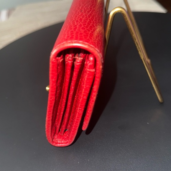 Gucci Red Marmont Bifold Wallet- Authentic!! - Picture 6 of 14